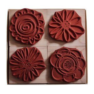 Handcrafted Hero Arts Rubber Stamps Set - Fashion Blooms Design